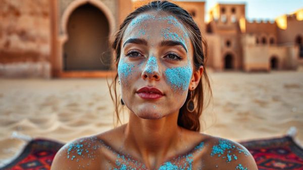 Découvrez comment la poudre bleu du Maroc sublime votre peau